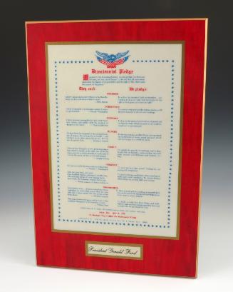 1989.38.1; Gerald R. Ford Presidential Library & Museum, Grand Rapids, MI