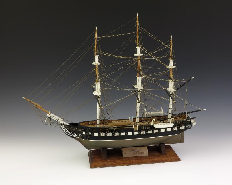 Artifact No.1981.69.4, Replica of the USS Constitution ("Old Ironsides") Sailing Frigate; Geral…