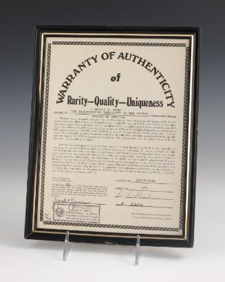 1988.829.2 a-b; Gerald R. Ford Presidential Library & Museum, Grand Rapids, MI