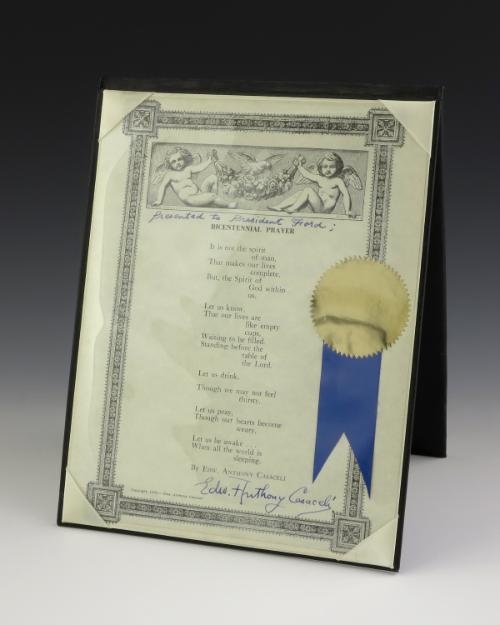 1988.26 a-b; Gerald R. Ford Presidential Library & Museum, Grand Rapids, MI