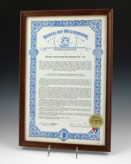 1989.812; Gerald R. Ford Presidential Library & Museum, Grand Rapids, MI
