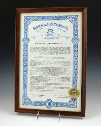 1989.812; Gerald R. Ford Presidential Library & Museum, Grand Rapids, MI
