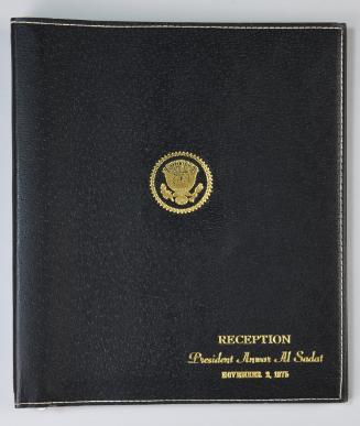 1975 President Anwar Al Sadat State Visit to America Photo Album