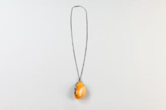 Artifact No. 1987.272 a-b, Silver and Amber Necklace; Gerald R. Ford Presidential Library & Mus…