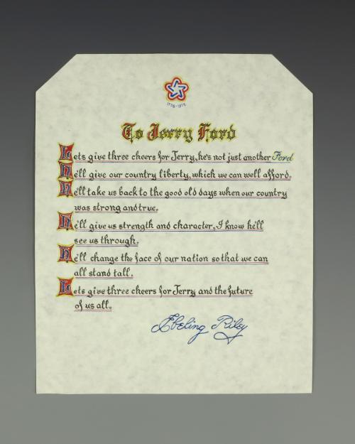 1989.355; Gerald R. Ford Presidential Library & Museum, Grand Rapids, MI