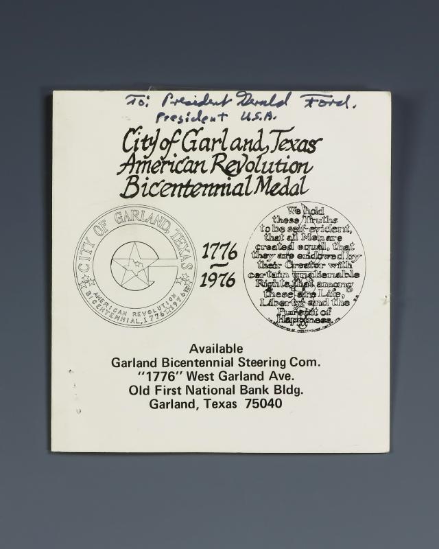 1989.734 a-b; Gerald R. Ford Presidential Library & Museum, Grand Rapids, MI