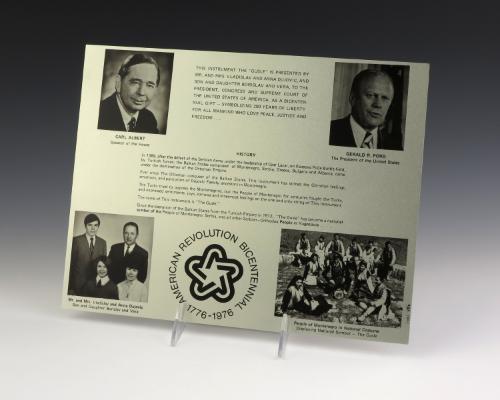 1989.739.1; Gerald R. Ford Presidential Library & Museum, Grand Rapids, MI