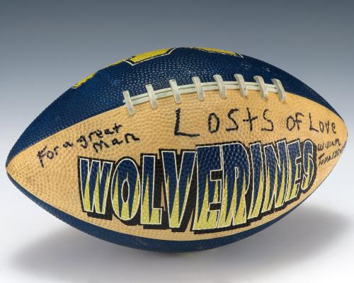 Artifact No. 2007.93, University of Michigan Wolverines Football; Gerald R. Ford Presidential L…